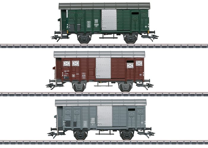 Märklin 46568 Güterwagen-Set mit gedeckten Güterwagen K3, ep III