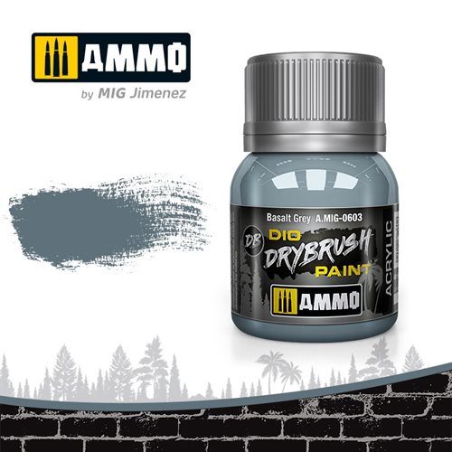 Ammo by MIG 0603 DRYBRUSH Basaltgrau, 40 ml