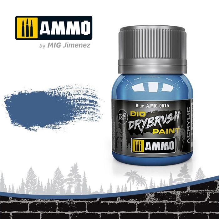 Ammo by MIG 0615 DRYBRUSH Blau, 40 ml
