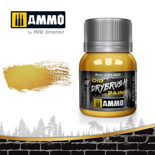 Ammo by MIG 0623 DRYBRUSH Messing, 40 ml