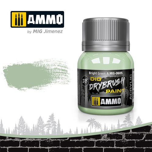 Ammo by MIG 0605 DRYBRUSH Hellgrün, 40 ml