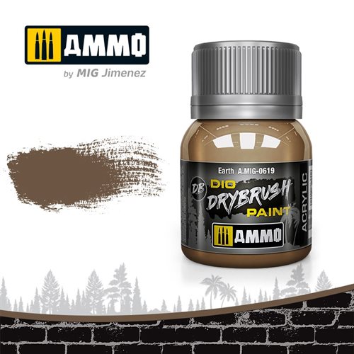 Ammo by MIG 0619 DRYBRUSH Erde, 40 ml