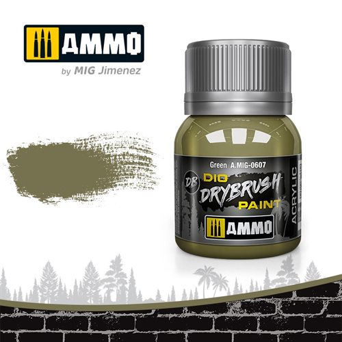 Ammo by MIG 0607 DRYBRUSH Grün, 40 ml