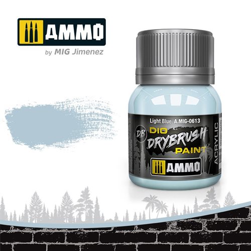 Ammo by MIG 0613 DRYBRUSH Hellblau, 40 ml