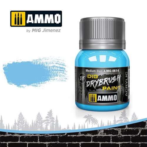 Ammo by MIG 0614 DRYBRUSH Mittelblau, 40 ml