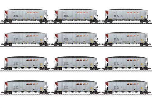 Märklin 45666 Selbstentladewagen-Set BNSF, 12 Wagen, Ep VI