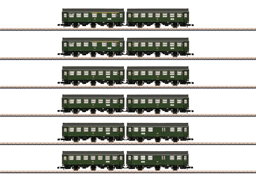 Märklin 87061 Set mit 6 Umbauwagenpaaren im Display, Spur Z
