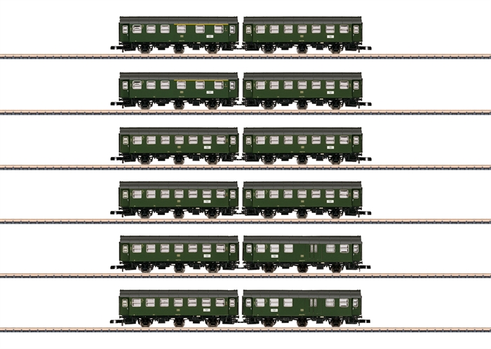 Märklin 87061 Set mit 6 Umbauwagenpaaren im Display, Spur Z