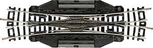 Fleischmann 22246 elektrische Gleiskreuzweiche 15 Grad 129,8 mm, Spur N