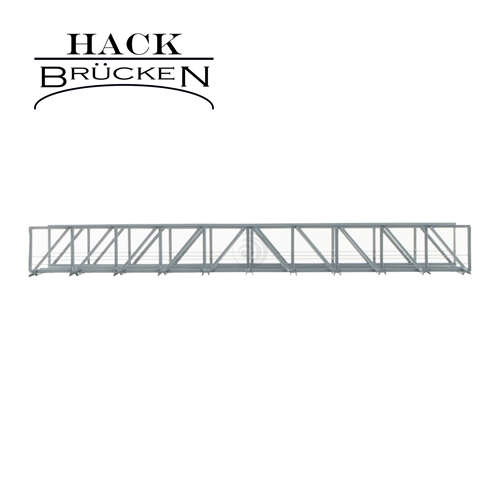 Hack 10380 Gebogene Gitterbrücke, zweigleisig, Metall