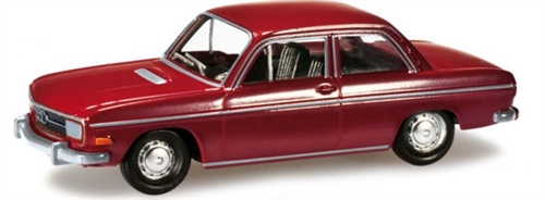 Herpa 024679-002 Audi 60 Limousine, dunkelrot, H0