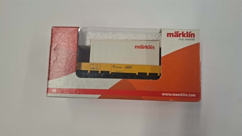 Märklin 4471 Niederbordwagen, Epoche IV-V mit Behälter (GEBRAUCHT)