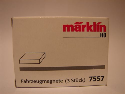  Märklin 7557 Schiffsmagnete für Reedschalter etc. Abmessungen: 13 x 7 x 2,5 mm.