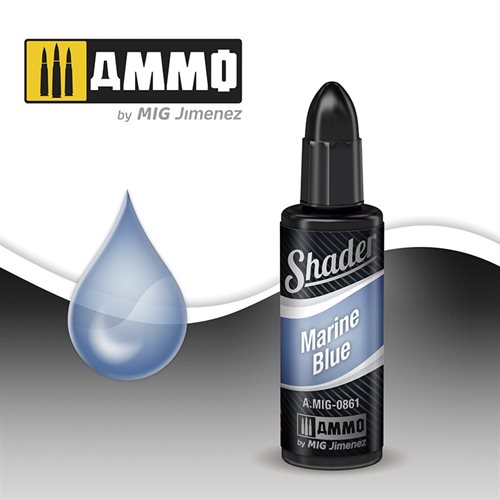 Munition von MIG 0861 MARINE BLUE SHADER, 10 ml