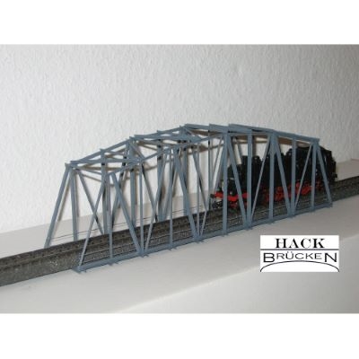 Hack 10380 Gebogene Gitterbrücke, zweigleisig, Metall