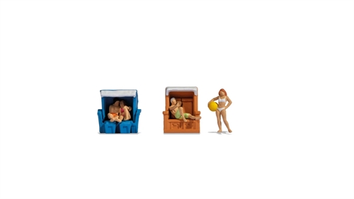 Noch 15852 Am Strand, vier Figuren, H0