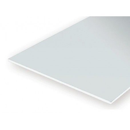 Evergreen 9100 schlichte weiße Polystyrolplatten, 6" x 12" (15 cm x 30 cm), 0,2,5 mm dick (1 Blatt pro Packung)