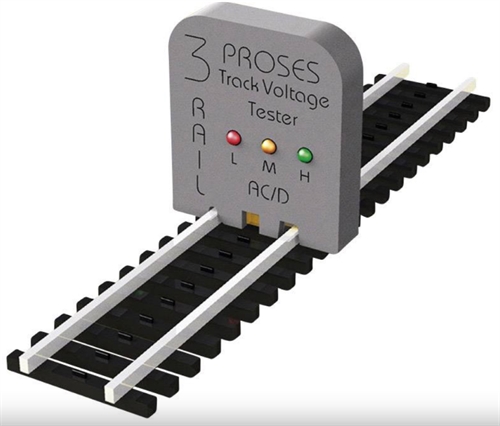 PVT-002 Gleisstromprüfgerät für 3-Leiter-Betrieb/Märklin C- und K-Gleis