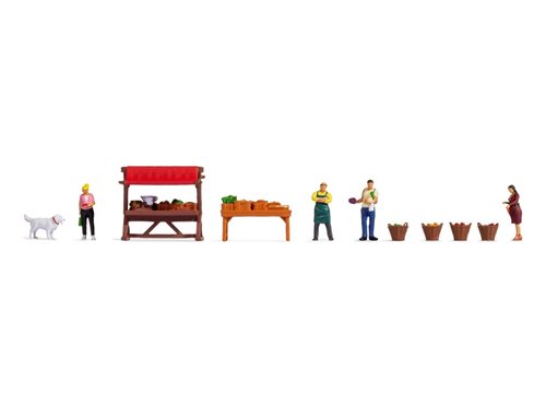 Noch 16225 Motivfiguren „Gemüsestand“ H0