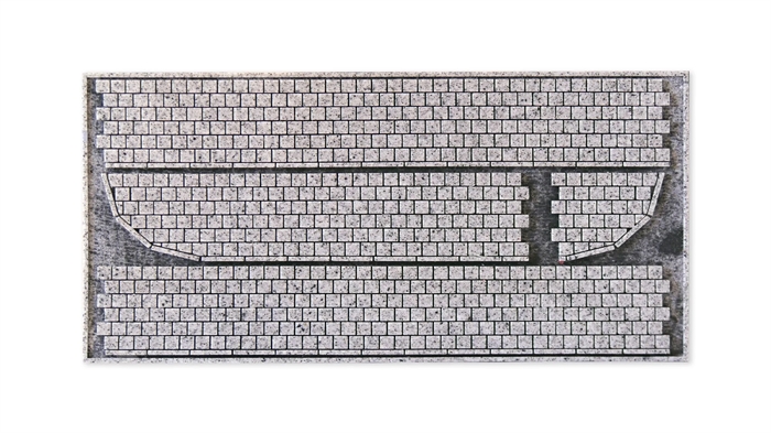 Noch 60342 Strukturpflaster "Kopfsteinpflaster" 2,4 cm breit, Gesamtlänge 83 cm, H0