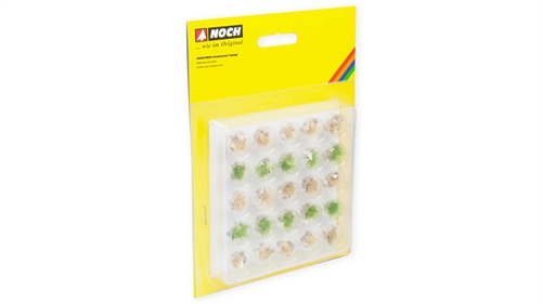 Noch 06920 Profi-Grasschneider, Stone. Grün und Beige, mit weißen und beigen Steinen, 25 Stück, 6 mm
