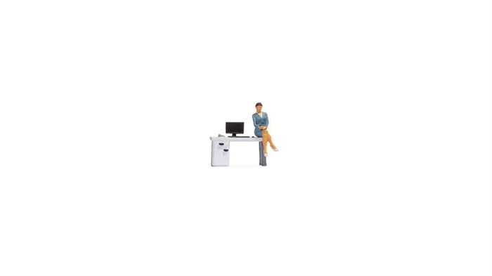 Noch 16517 Kleine Szenen, Im Büro, H0