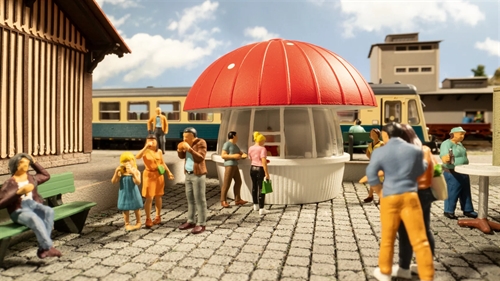 Noch 66460 Milchschwamm-Kiosk – eine wahre Architekturikone, H0