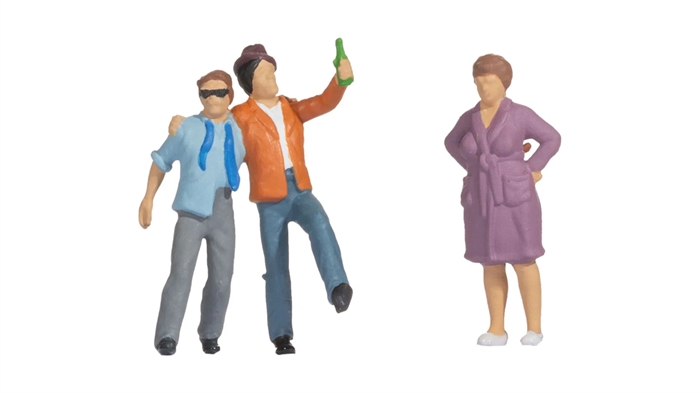 Noch 16606 Lustige Szenen "Trinkbrüder" H0