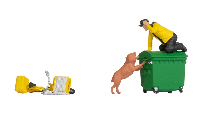 Noch 16610 Lustige Szenen "Vorsicht vor dem Hund" H0