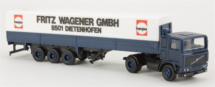 Herpa 801270 Volvo Sattelauflieger, Fritz Wagener GmbH, H0