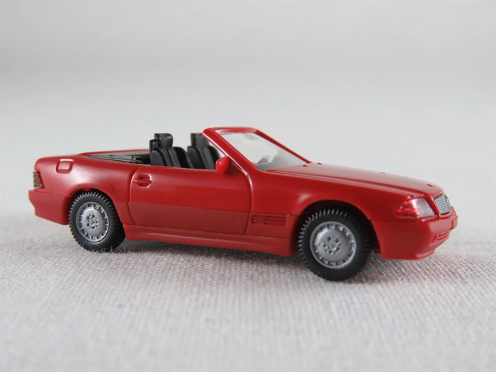 Wiking 14201 Mercedes-Benz 500 SL Cabrio (1989), rot, H0
