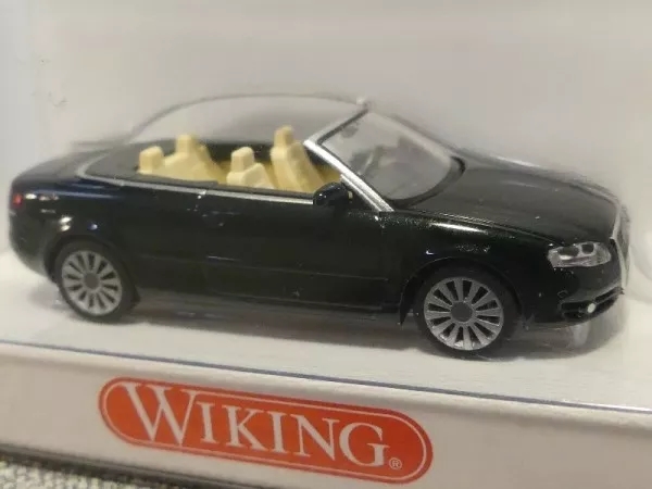 Wiking 1320130 Audi A4 Cabriolet, Schwarz, H0