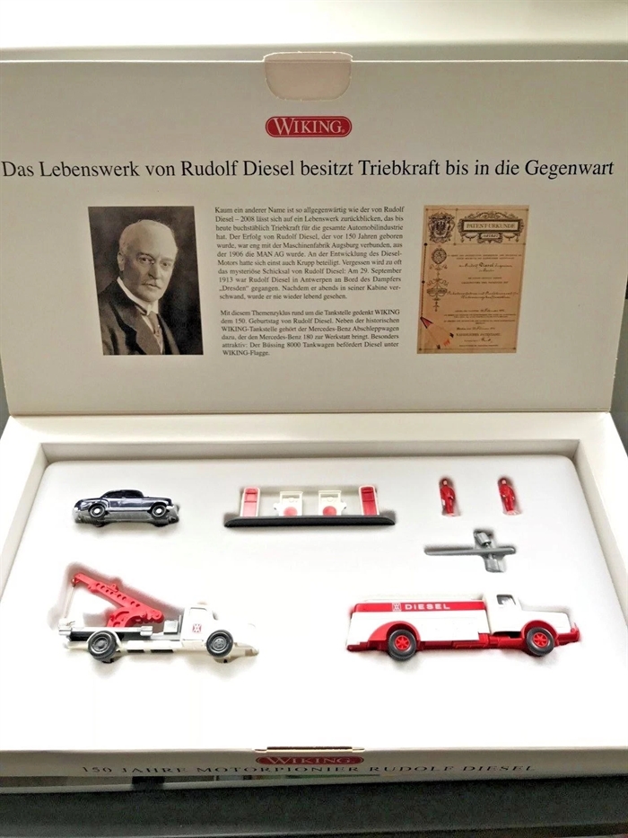 Wiking 09905950 150 Years Motorpionier Rudolf Diesel Truck Mercedes
