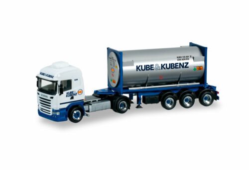 Herpa 303927 SCANIA R 13 TL GASCONTAINER-SATTELZUG "KUBE & KUBENZ"