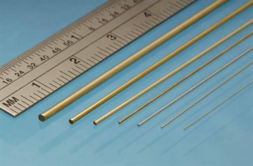 Albion Alloys BW10 Messingstäbe, Ø 1,0 mm, Länge 305 mm, 9 Stück pro Packung