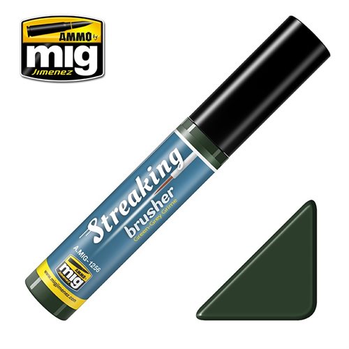 Ammo by MIG 1256 STREAKING BRUSHER GRÜN-GRAUER SCHMUTZ