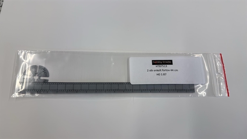 Hobbytrade 87513 2 einzelne Gehwege, 44 cm mit verschiedenen Ecken, H0