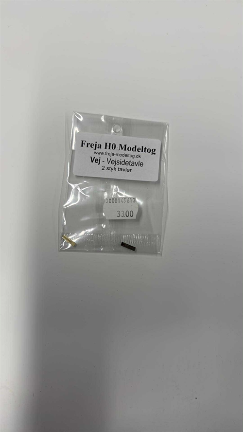  Freja Modelleisenbahn 010 DSB - Schilder, geätzt, 3-tlg. pro Satz. Schildgröße 2 x 4,4 mm, H0